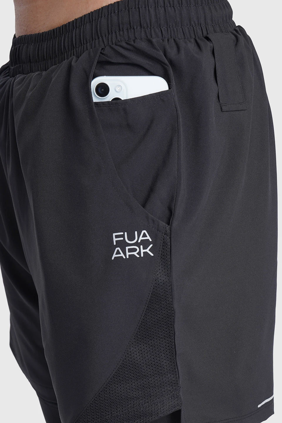 2 in 1 Mesh Shorts Black With Black — photo 1