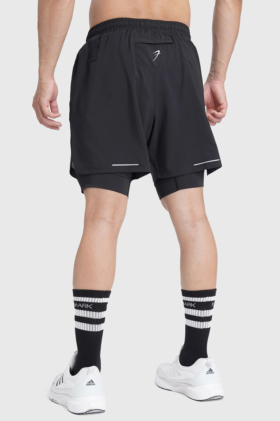 2 in 1 Mesh Shorts Black With Black — photo 2