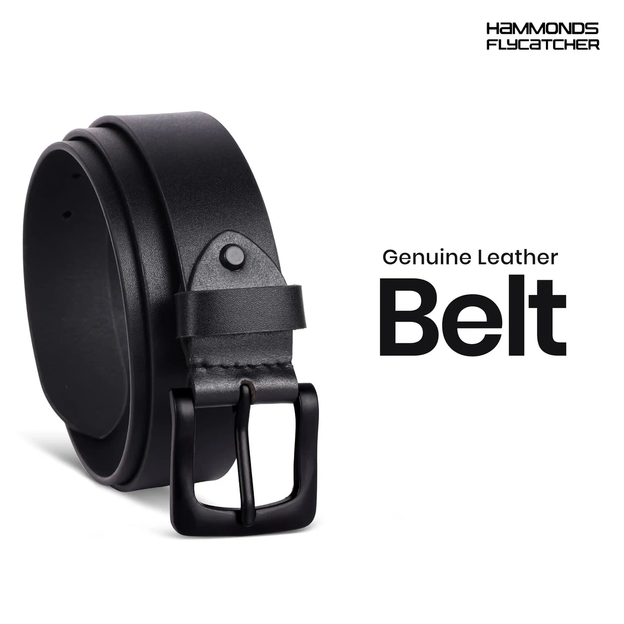 Bacca Bucci Classic Leather Belt with Metal Buckle — photo 1