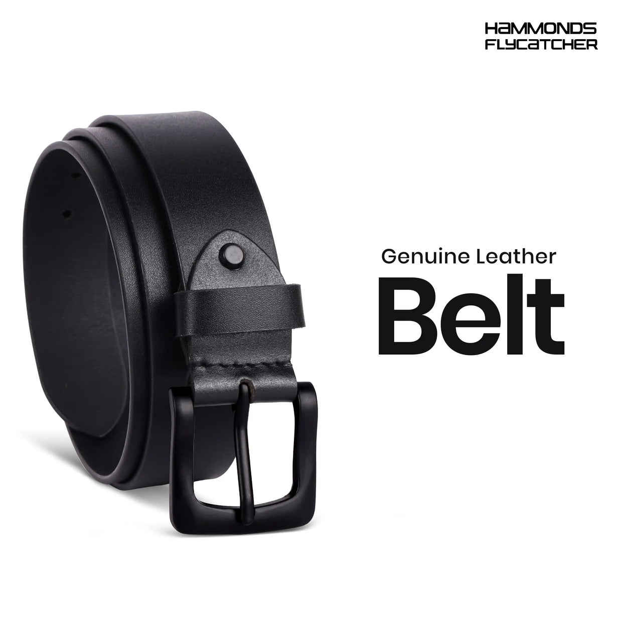 Bacca Bucci Classic Leather Belt with Metal Buckle — photo 4