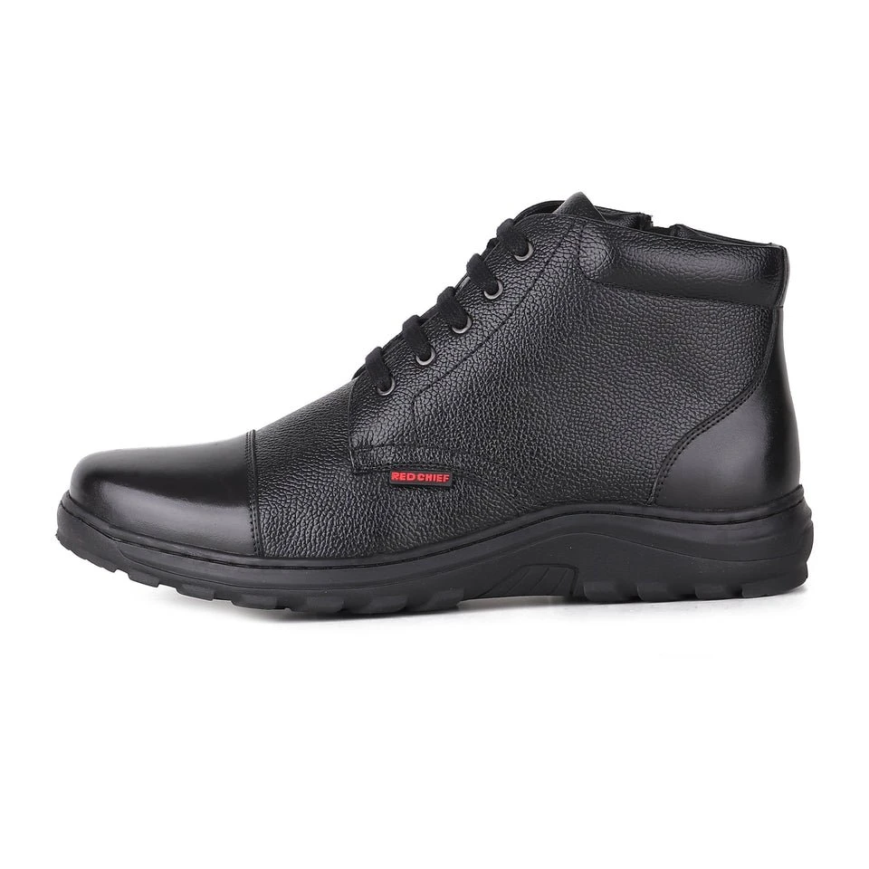Red Chief Black Formal Boot Shoes